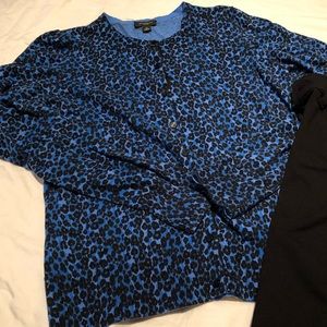 Ann Taylor animal print cardigan